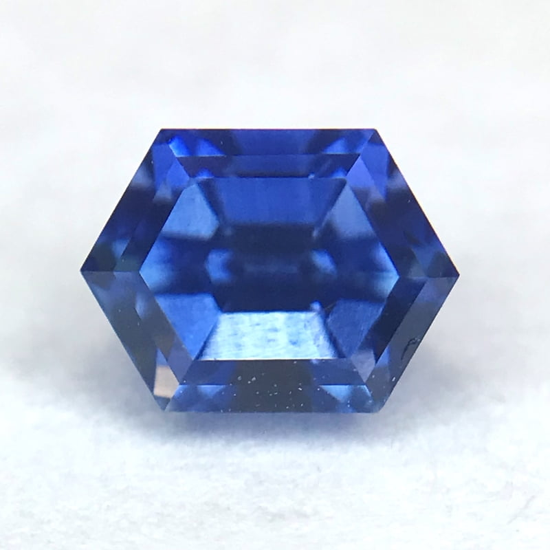 Hexagon shop cut sapphire